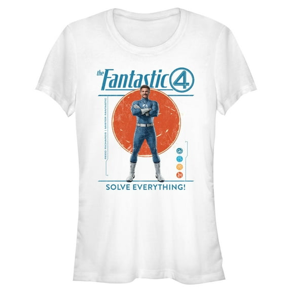 Juniors The Fantastic Four: First Steps Reed Richards Solve Everything T Shirt