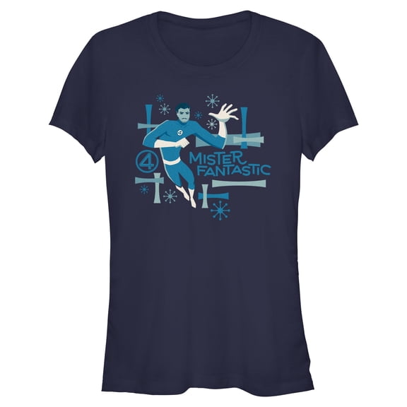 Juniors The Fantastic Four: First Steps Retro Mister Fantastic T Shirt