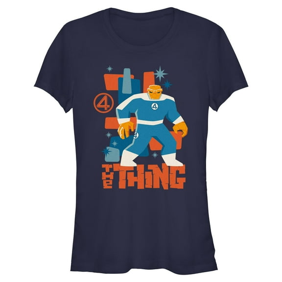 Juniors The Fantastic Four: First Steps Retro the Thing T Shirt
