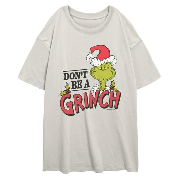 Juniors The Grinch Christmas Don't Be a Mean One T Shirt
