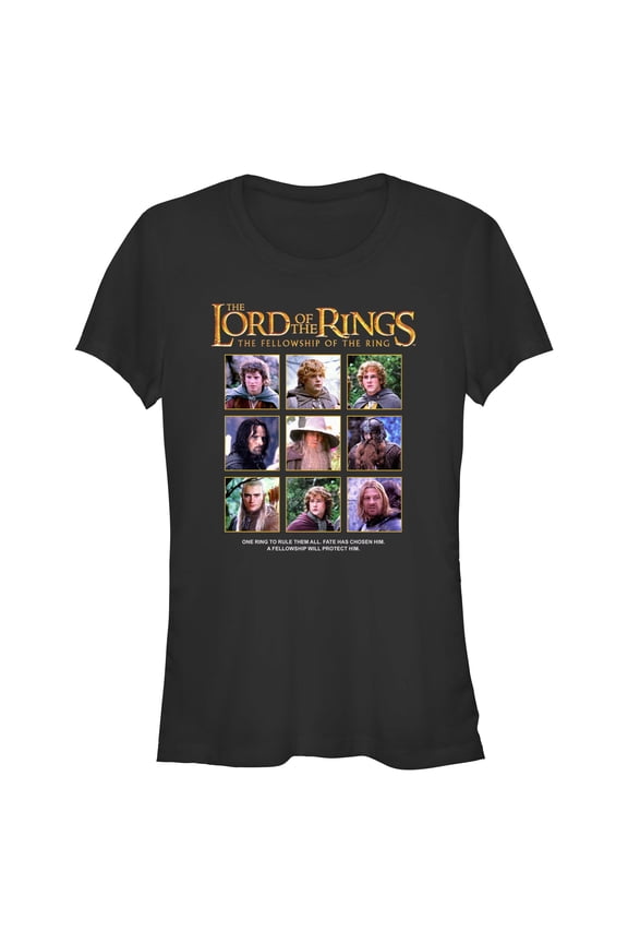 Juniors The Lord of the Rings The Fellowship Members T Shirt