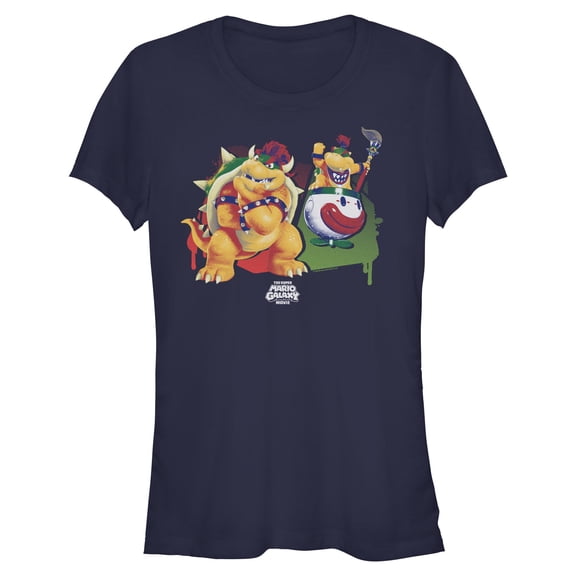 Juniors The Super Mario Galaxy Movie Bowser Dad and Son Bonding T Shirt