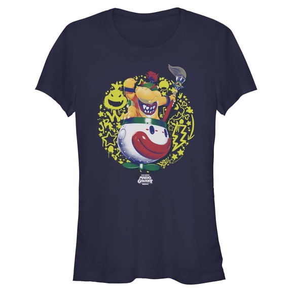 Juniors The Super Mario Galaxy Movie Bowser Jr. Fun Doodles T Shirt