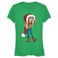thumbnail image 1 of Juniors Toy Story Christmas Woody Santa Hat T Shirt, 1 of 5