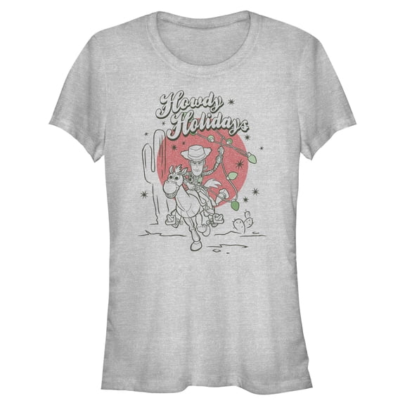 Juniors Toy Story Howdy Holidays T Shirt
