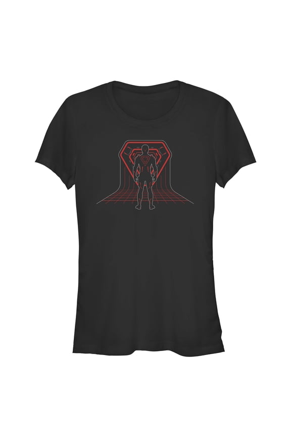 Juniors Tron: Ares Silhouette Blueprint World Badge T Shirt