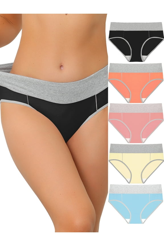 Juniors Underpants Stretch Briefs Breathable Panties 5 Packs
