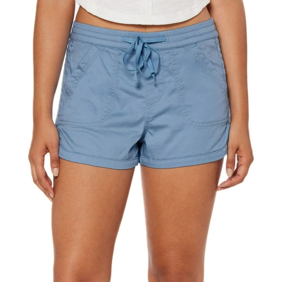 Juniors' Unionbay Maribeth Sateen Shorts Color: Skyway Size: SMALL