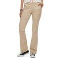 thumbnail image 1 of Juniors' Unionbay Uniform Hayden Twill Bootcut Pants Color: Beige Size: 0, 1 of 3