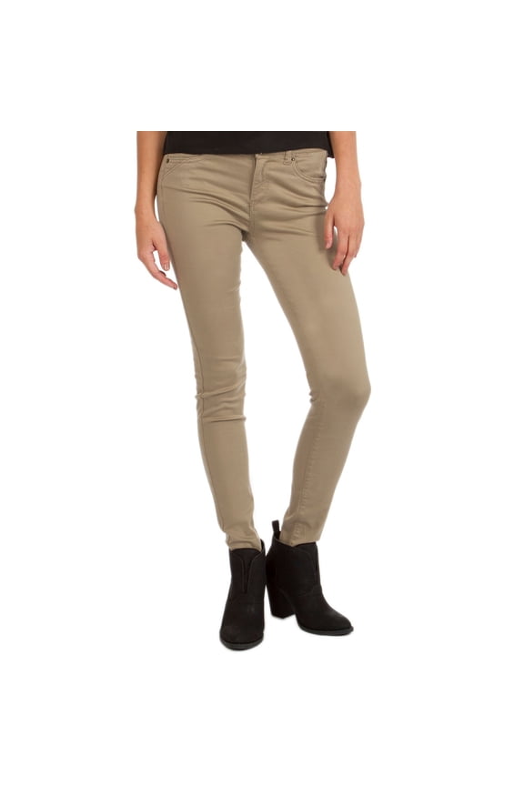 Juniors' Unionbay Uniform Karma Skinny Pants Color: Beige Size: 0