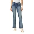 thumbnail image 1 of Juniors' WallFlower Insta Stretch® Luscious Curvy Bootcut Jeans Color: Basil Size: 11, 1 of 4