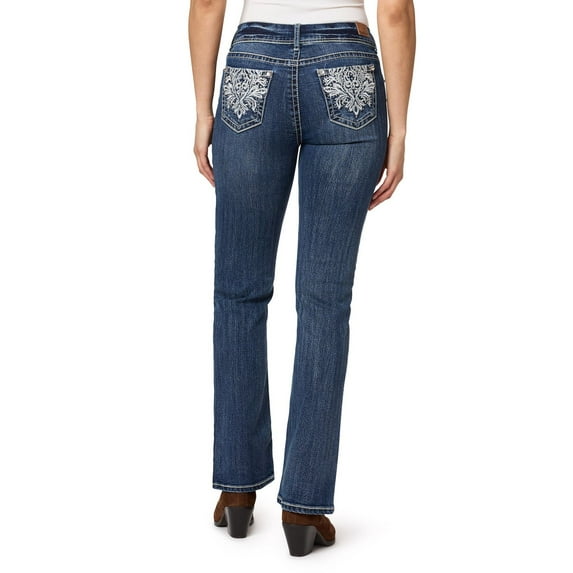 Juniors' WallFlower Luscious Curvy Bling Bootcut Jeans Color: Jillian Size: 1
