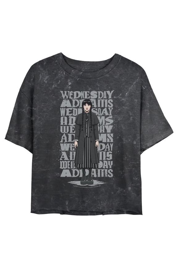 Juniors Wednesday Addams Stance T Shirt