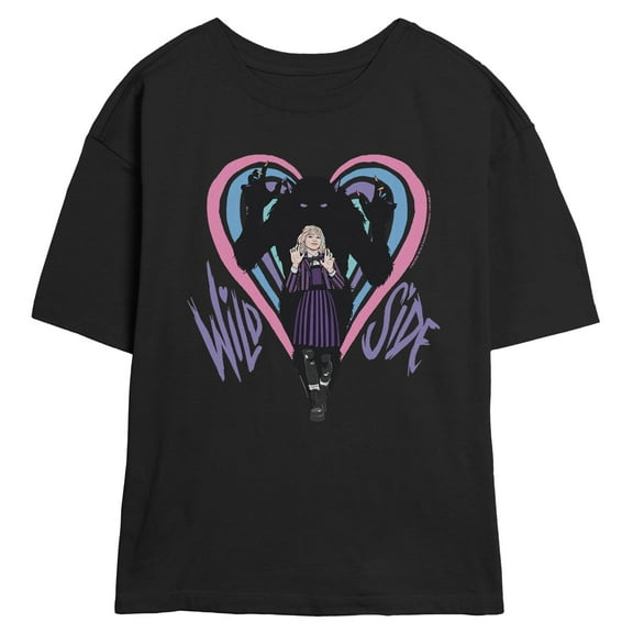 Juniors Wednesday Enid Wild Side Heart T Shirt