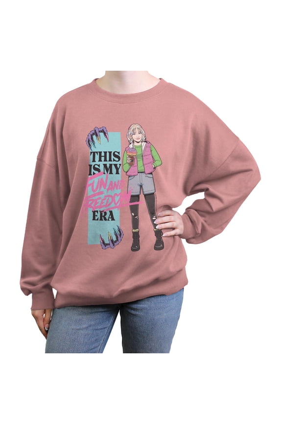 Juniors Wednesday Enid in my Fun and Freedom Era Sweatshirt