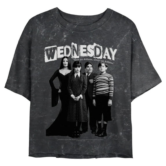 Juniors Wednesday Family Portrait T Shirt