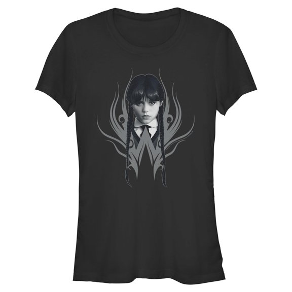 Juniors Wednesday Modern Portrait T Shirt