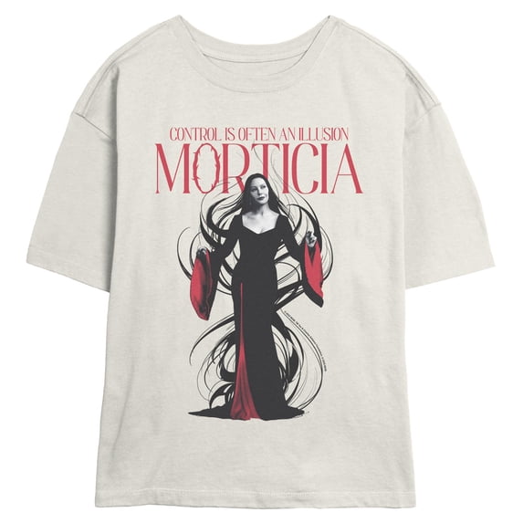 Juniors Wednesday Morticia Control T Shirt