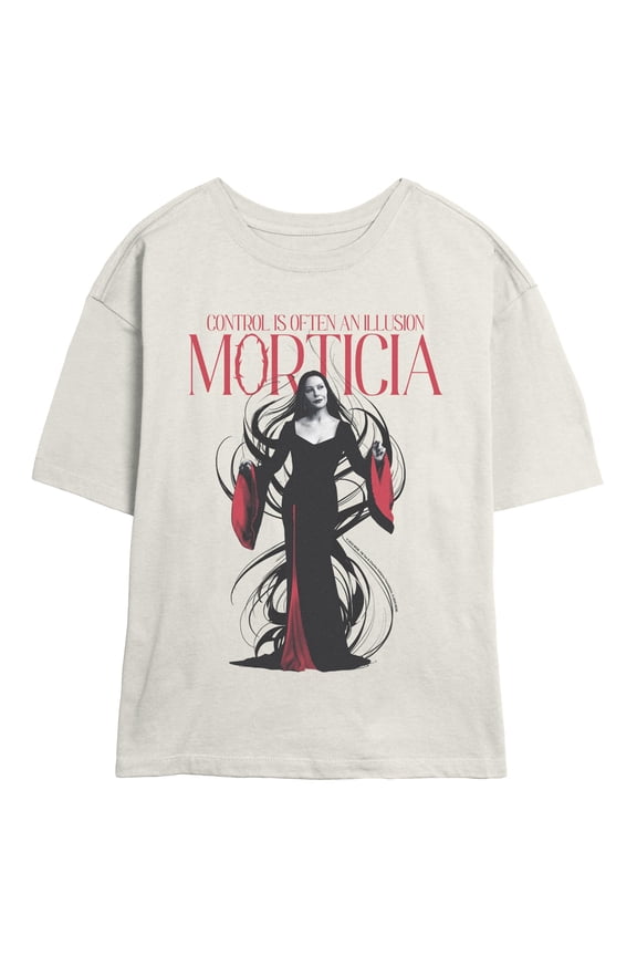 Juniors Wednesday Morticia Control T Shirt