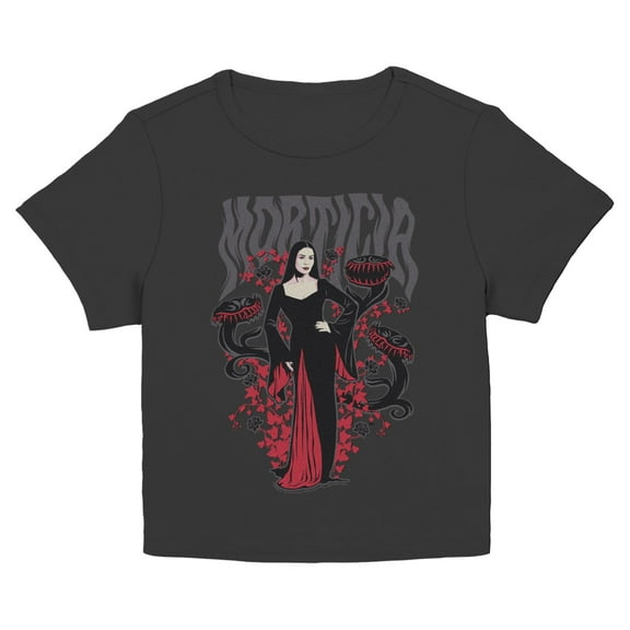 Juniors Wednesday Morticia and Cleopatra Plant T Shirt