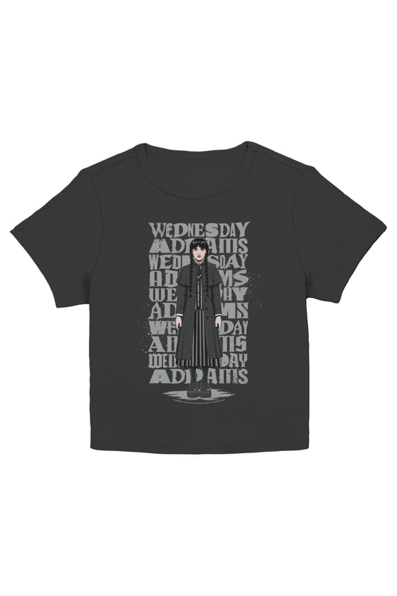 Juniors Wednesday Name Repeat T Shirt