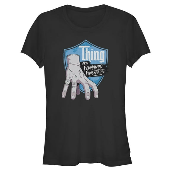 Juniors Wednesday Thing Fernando Fingertips T Shirt
