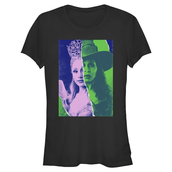 Juniors Wicked: For Good Glinda and Elphaba Tonal Poster T Shirt