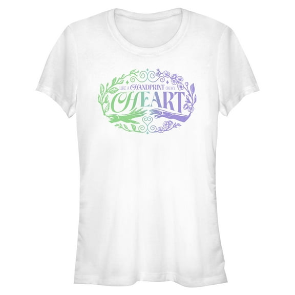 Juniors Wicked: For Good Like a Handprint on My Heart T Shirt