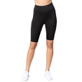 thumbnail image 1 of Juniors Wide Band High Waist Active Workout Biker Running Shorts Leggings, 1 of 5