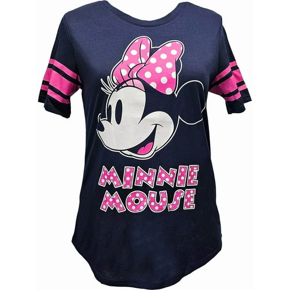 Disney Minnie Dots Junior Football Tee, S-3XL (Women's)