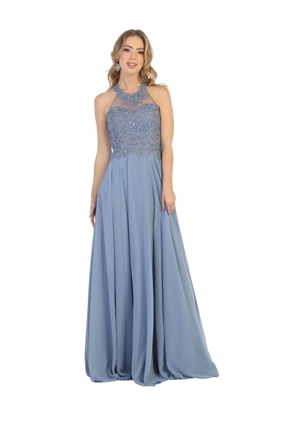 Juniors Womens Bridesmaid Long Classy Dress