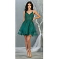 thumbnail image 1 of Juniors Womens Embellished Graduation Dress, 1 of 5