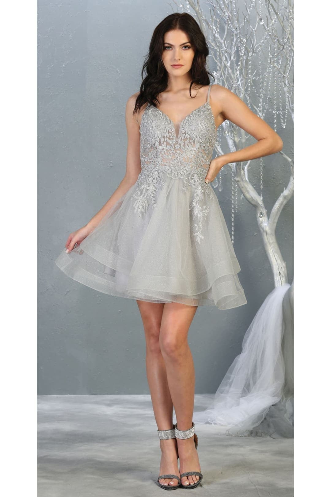 Juniors Womens Embellished Graduation Dress - Walmart.com