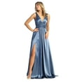 thumbnail image 1 of Women's May Queen MQ1723 Long Bridesmaids Dress Maxi Sleeveless Wedding Guest Gown Dusty Blue 8, 1 of 11