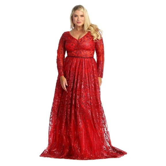 Juniors Womens Prom Dress Long Sleeve