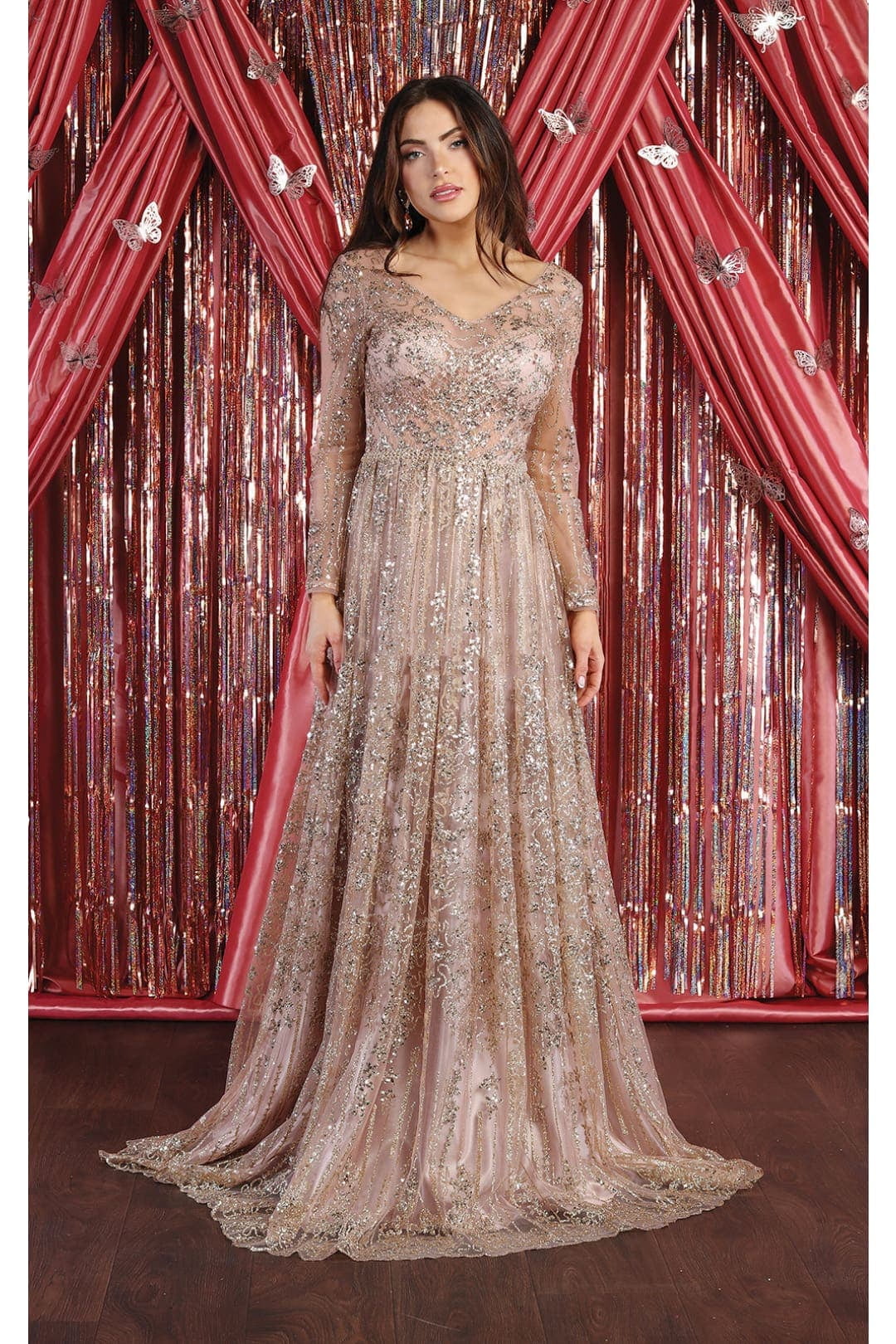 Juniors Womens Prom Dress Long Sleeve - Walmart.com