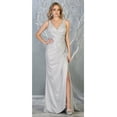 thumbnail image 1 of Juniors Womens Red Carpet Metallic Formal Dress, 1 of 5