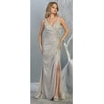 thumbnail image 1 of Juniors Womens Red Carpet Metallic Formal Dress, 1 of 5