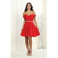 thumbnail image 1 of Juniors Womens Short Dress For Prom Red 20, 1 of 5