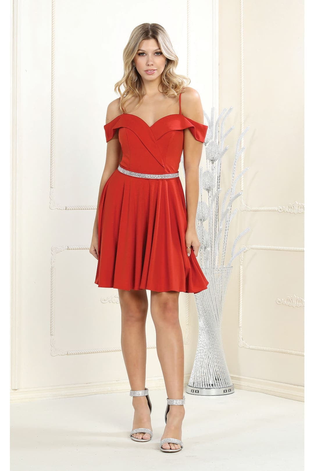 rust dress short May Queen Juniors Womens Short Dress For Prom Rust 6, Women's