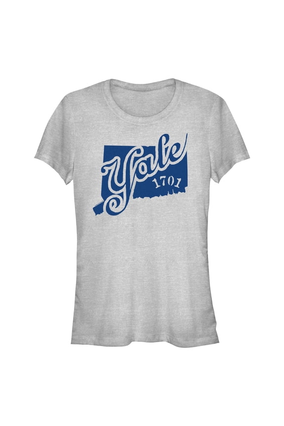 Juniors Yale University 1701 School Logo T Shirt
