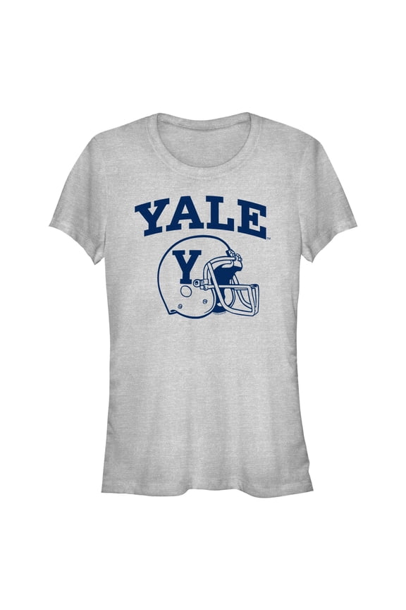 Juniors Yale University Football School Logo T Shirt