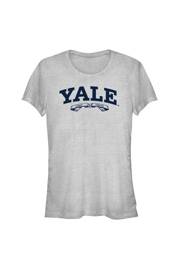 Juniors Yale University Light And Truth Logo T Shirt