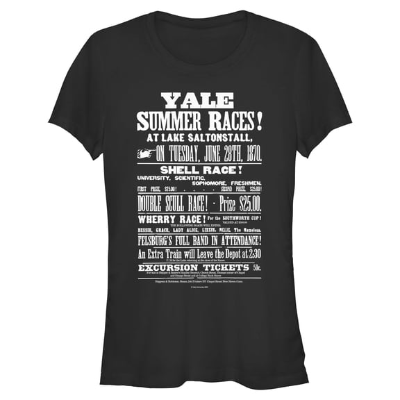 Juniors Yale University School Summer Races T Shirt