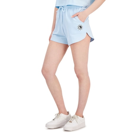 Juniors' Yin Yang Graphic-Print Shorts Summer Song S