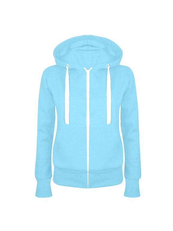 Juniors Zip Up Hoodies Jackets Sweat Shirt for Women Front Zip Winter Lightweight Windproof Spring 2026