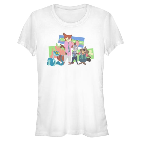 Juniors Zootopia 2 Judy Hopps and Friends T Shirt