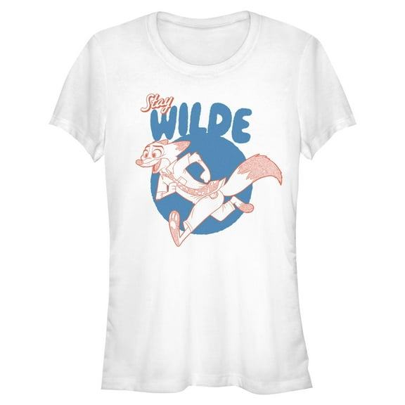 Juniors Zootopia 2 Nick Stay Wilde on the Run T Shirt