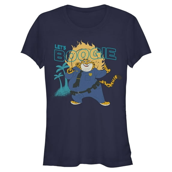 Juniors Zootopia 2 Officer Clawhauser Let's Boogie T Shirt