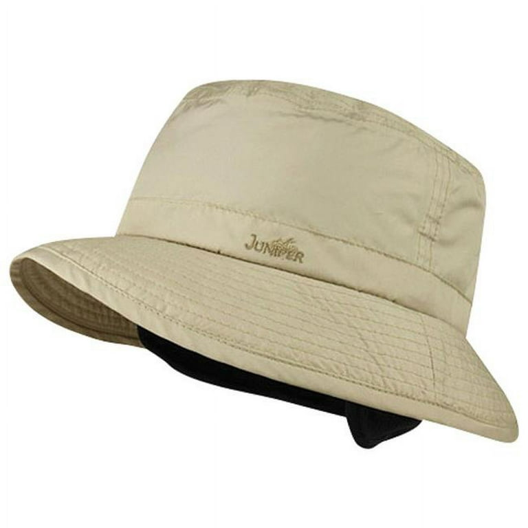 Juniper 220912 Winter Bucket Hat, Khaki - Small & Medium